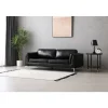 Soffa 3-sits svart PU - Cansas + Textilrengöring för möbler