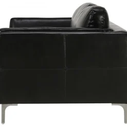 Soffa 3-sits svart PU - Cansas + Textilrengöring för möbler