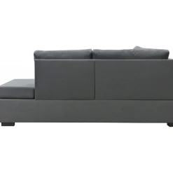 Soffa u-soffa 309 cm mörkgrått tyg - Solna + Textilrengöring för möbler