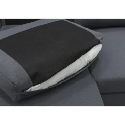 Soffa u-soffa 309 cm mörkgrått tyg - Solna + Textilrengöring för möbler