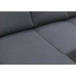 Soffa u-soffa 309 cm mörkgrått tyg - Solna + Textilrengöring för möbler