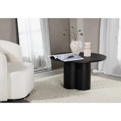 Soffbord Ø80 cm svart - Olivia