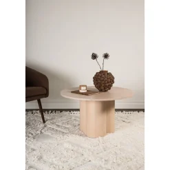 Soffbord Ø80 cm whitewash - Olivia