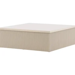 Soffbord beige 90x90 cm - Lennox