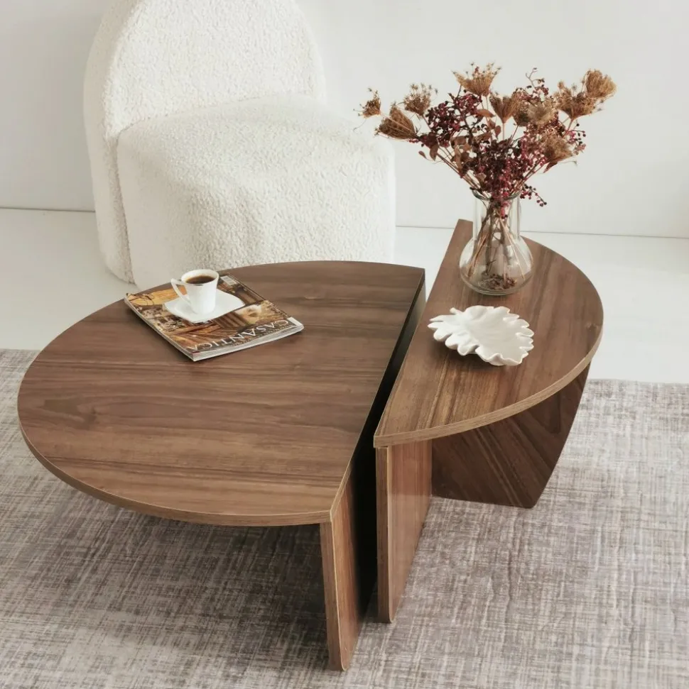 Soffbord i Valnöt 90 x 90 cm - Podium