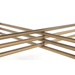 Soffbord Jenelle i svart/guld - Ø80 cm + Textilrengöring för möbler