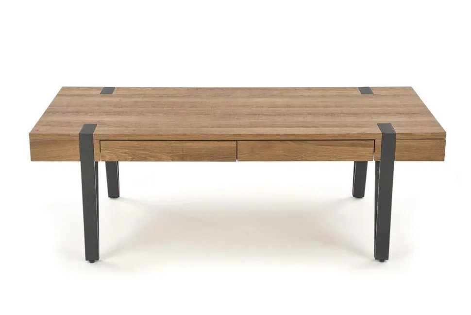 Soffbord med lådor Valnöt/svart - Nevil