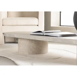 Soffbord Narvik 190 cm - Beige + Möbeltassar