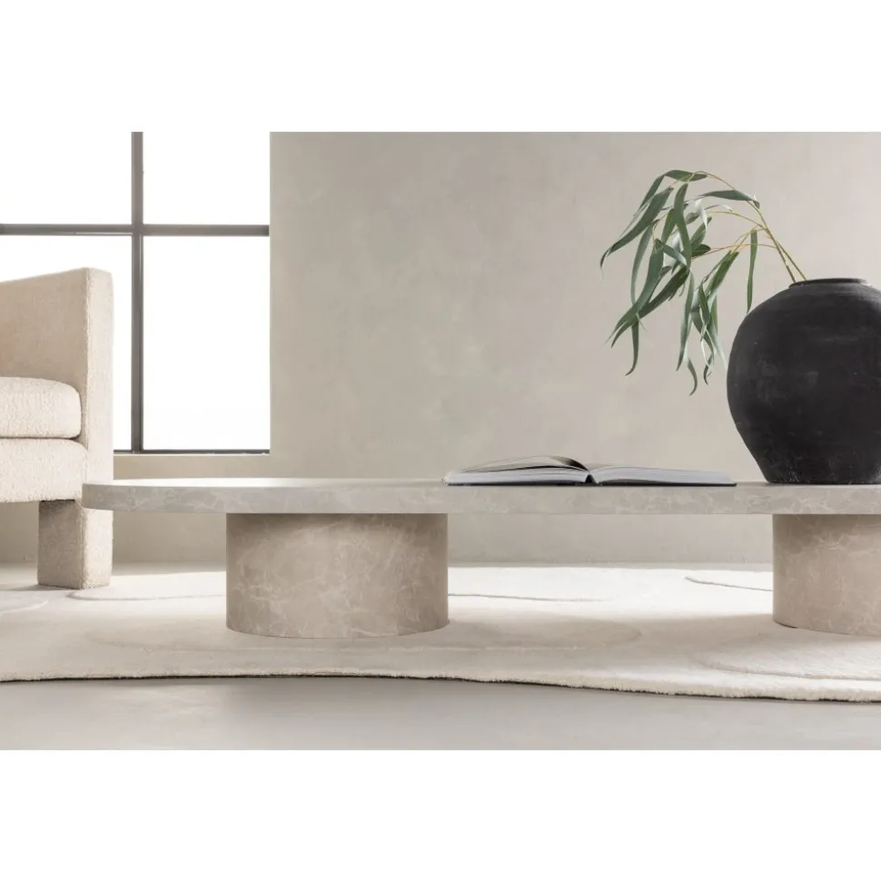 Soffbord Narvik 190 cm - Beige + Fläckborttagare för möbler