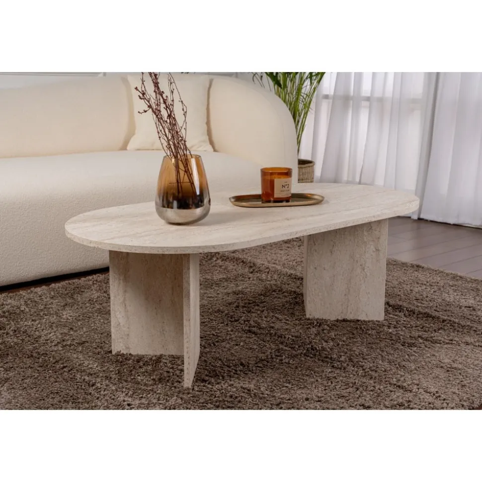 Soffbord Sable Travertin - 119 x 60 cm