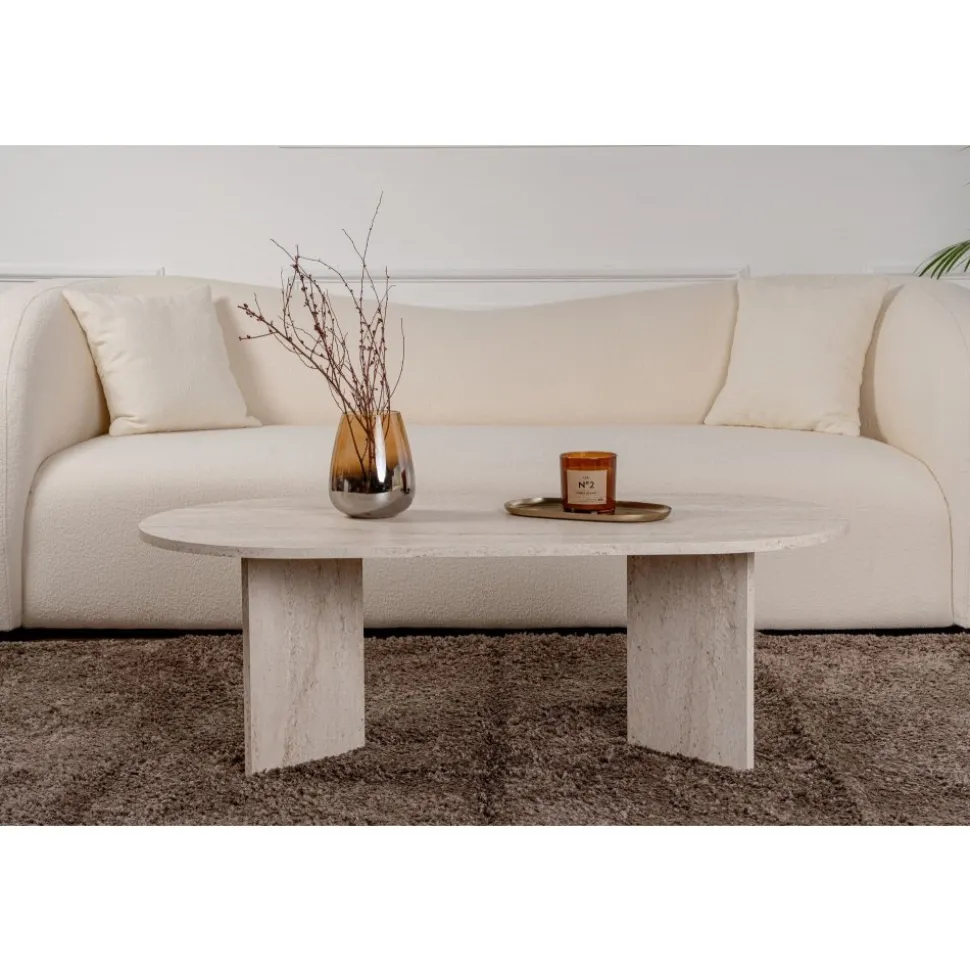 Soffbord Sable Travertin - 119 x 60 cm