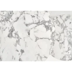 Soffbord set med 2 st Ø38/60 cm - Vit marmoreffekt/guld + Textilrengöring för möbler