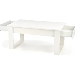 Soffbord vit med förvaringslådor 110x60 cm