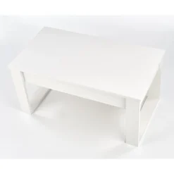 Soffbord vit med förvaringslådor 110x60 cm