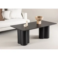 Soffbord 120x60 cm svartbetsat ek - Olivia