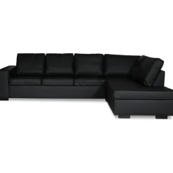 Solna soffa i svart PU öppet avslut 3A + Fläckborttagare för möbler