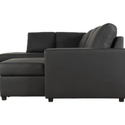 Solna U-soffa i svart PU A3D