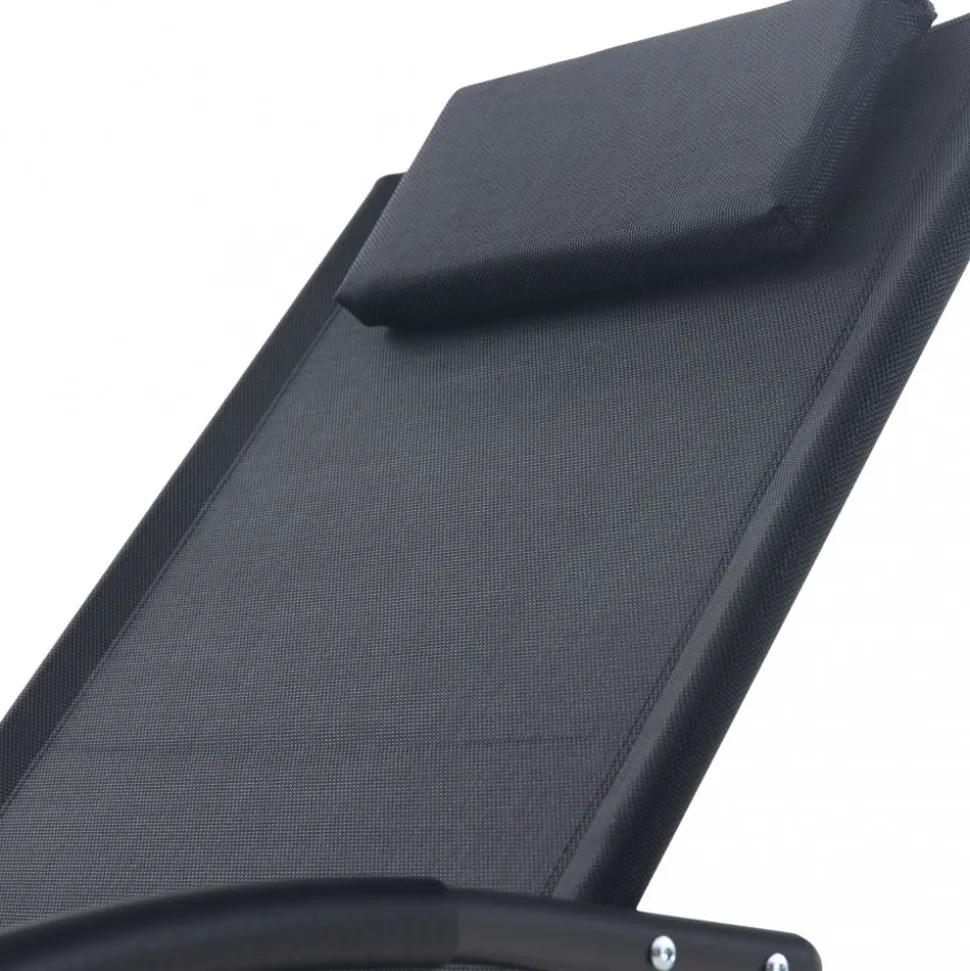 Solstol med gungfunktion - Svart