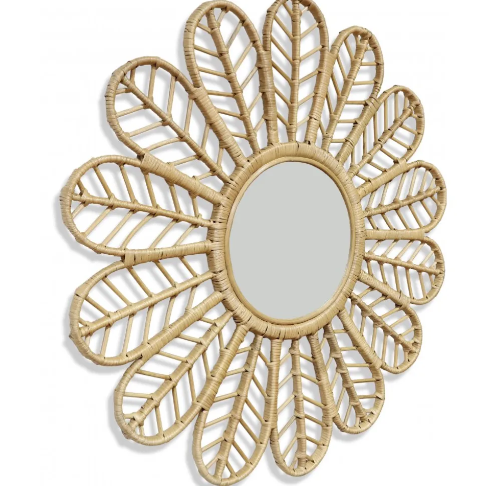 Spegel Ø90 cm rotting + Karta med möbeltassar på köpet!