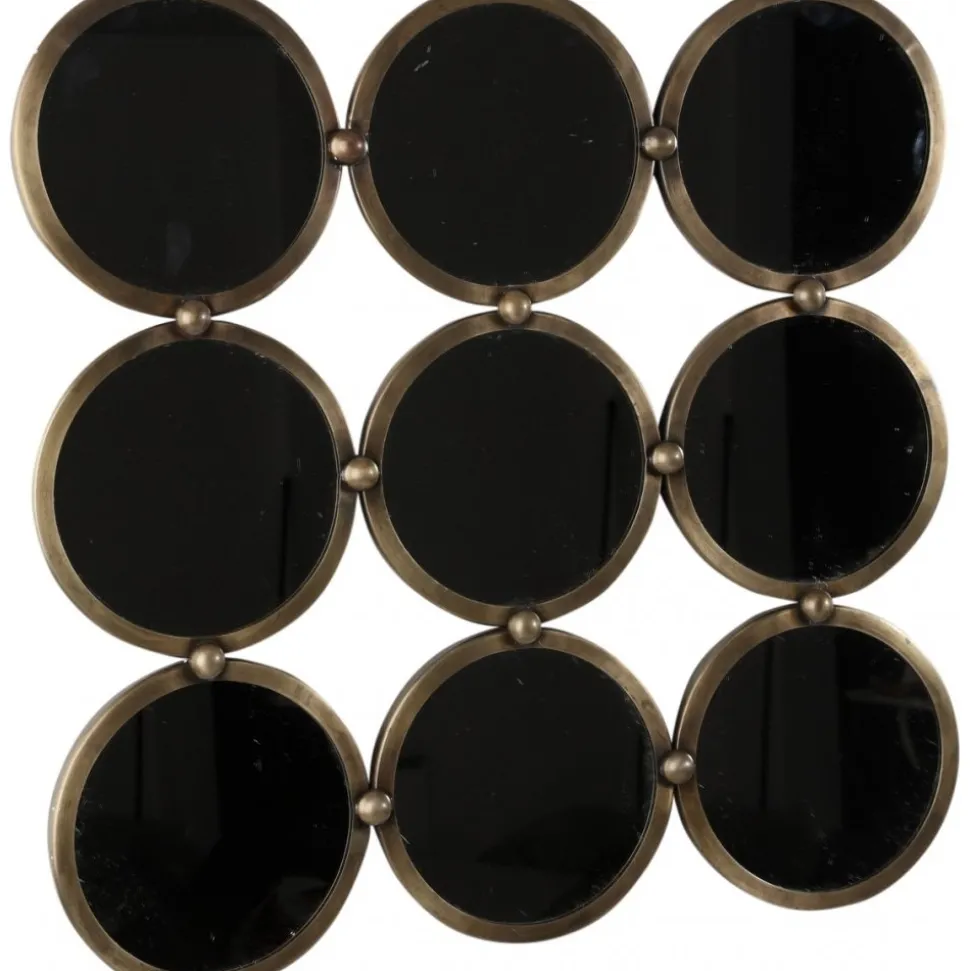 Spegel kapten 60x62 cm - Antik mässing + Glas och Kristallrengöring