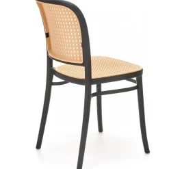 Stapelbar matstol med rottingsits