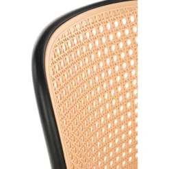 Stapelbar matstol med rottingsits