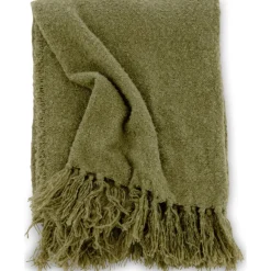 Sten pläd 130x170 cm - Grön