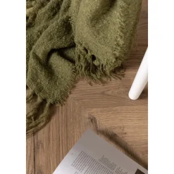 Sten pläd 130x170 cm - Grön