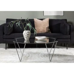 Österlen soffbord 100 x 100 cm - Silver