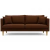 Östermalm 3-sits soffa - Mörkbrun chenille