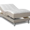 Ställbar säng beige 90x200 cm