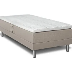 Ställbar säng beige 90x200 cm