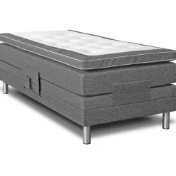 Ställbar säng 7-zons grå 105x200 cm