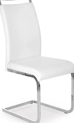 Stol Auli - Vit & krom