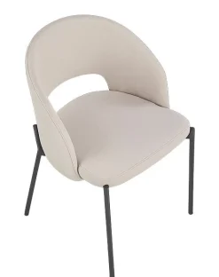 Stol beige med svarta ben - Cadeira + Textilrengöring för möbler