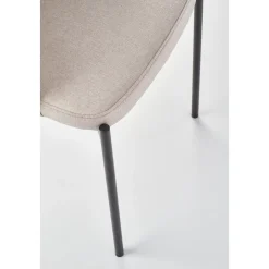 Stol beige med svarta ben - Cadeira + Möbeltassar