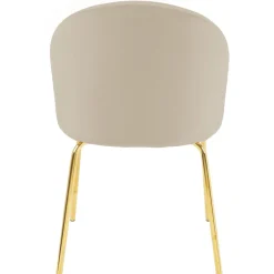 Stol beige velvet guldiga ben + Möbeltassar