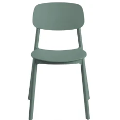 Stol grön plast stapelbar - Arkimedes