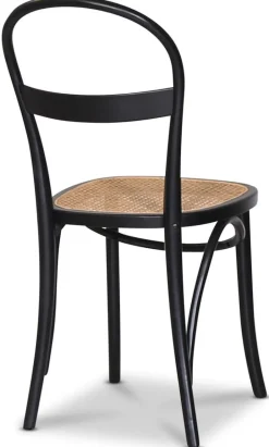 Stol i böjträ med rotting sits