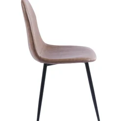 Stol i brunt läderutseende + Möbelvård Läderskydd