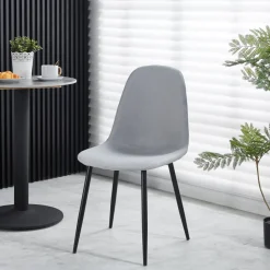 Stol i grått tyg - Carisma + Textilrengöring för möbler