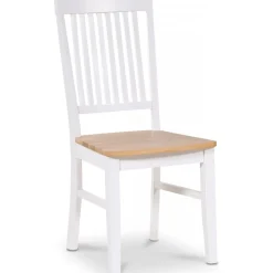 Stol i oljad ek/vit - Dalarös + Möbeltassar