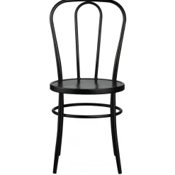 Stol i svart metall - No18 + Möbeltassar