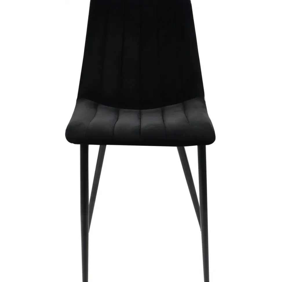 Stol i svart sammet - Kayla + Textilrengöring för möbler