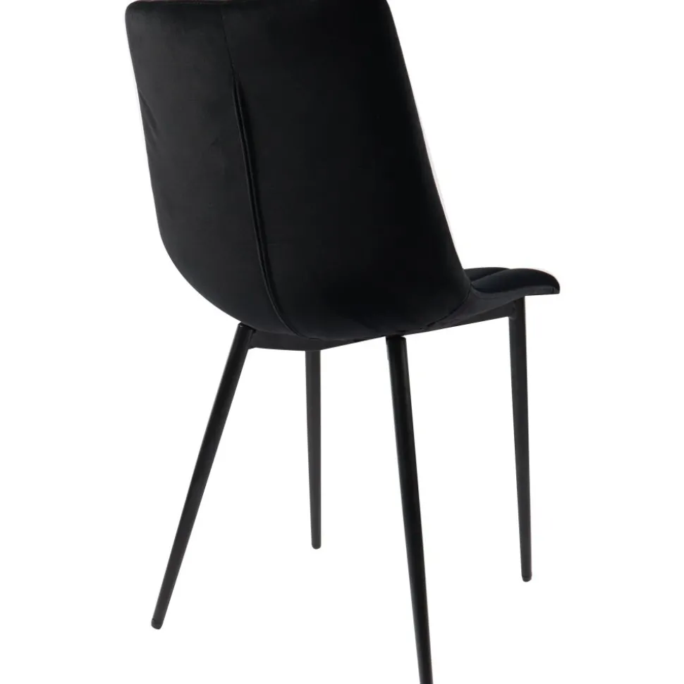 Stol i svart sammet - Kayla + Textilrengöring för möbler