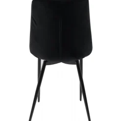 Stol i svart sammet - Kayla + Textilrengöring för möbler