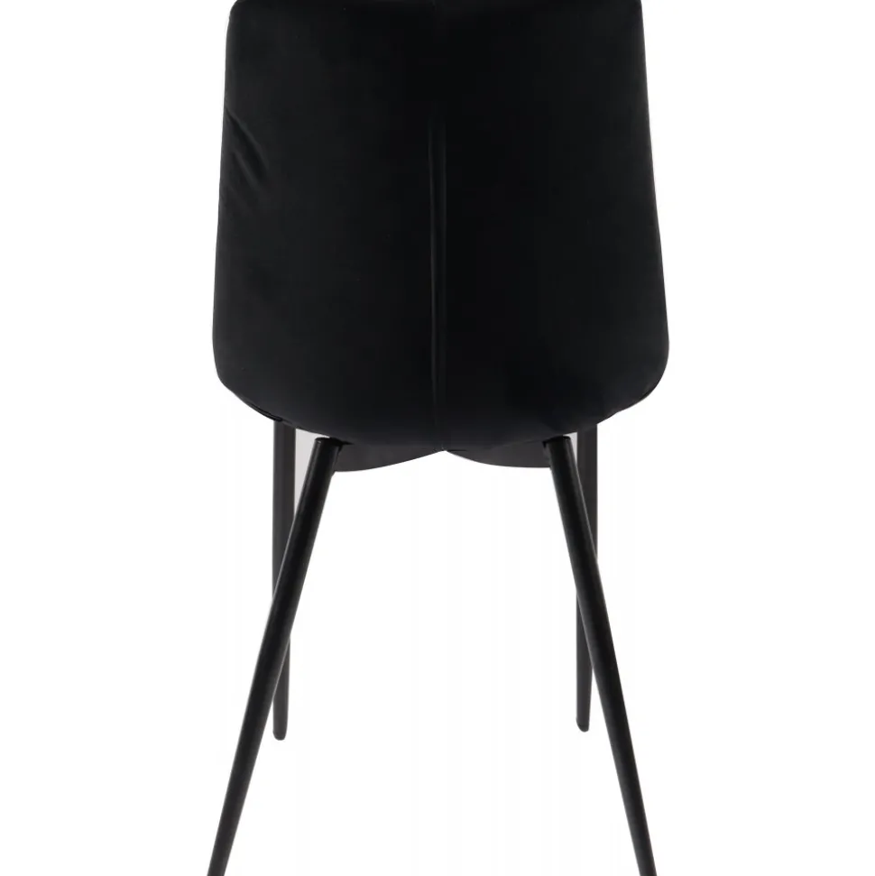 Stol i svart sammet - Kayla + Textilrengöring för möbler