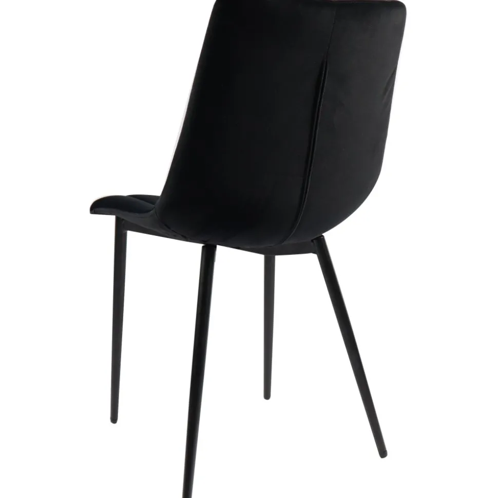 Stol i svart sammet - Kayla + Textilrengöring för möbler