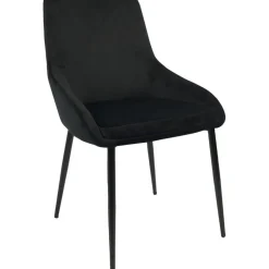 Stol i svart sammet - Theo + Textilrengöring för möbler