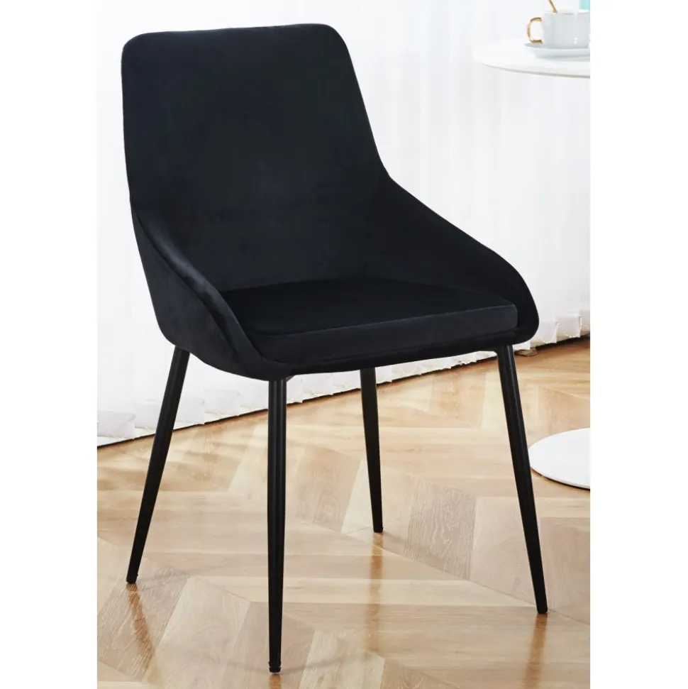 Stol i svart sammet - Theo